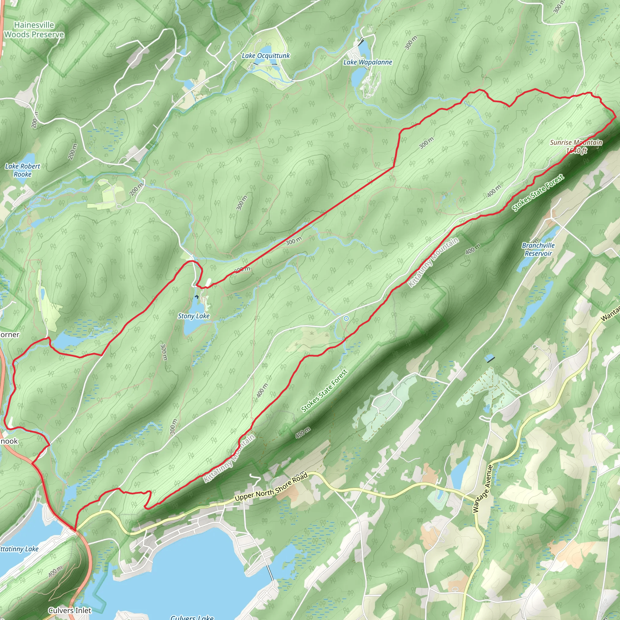 Sunrise Mountain and Swenson Trail Loop mobile static map
