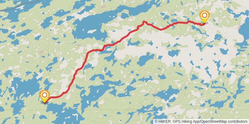 North Country Trail - Minnesota stage 37 Map