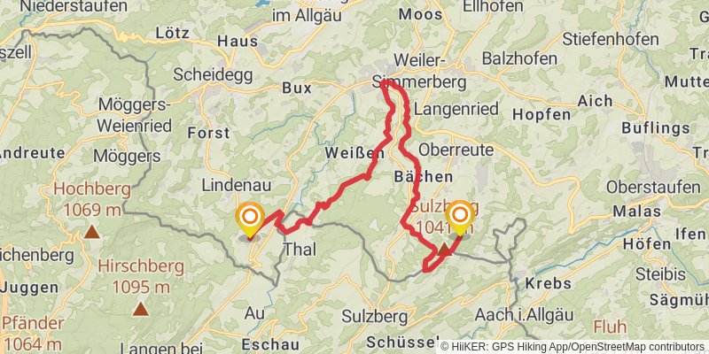 Wasserläufer - Route stage 22 Map