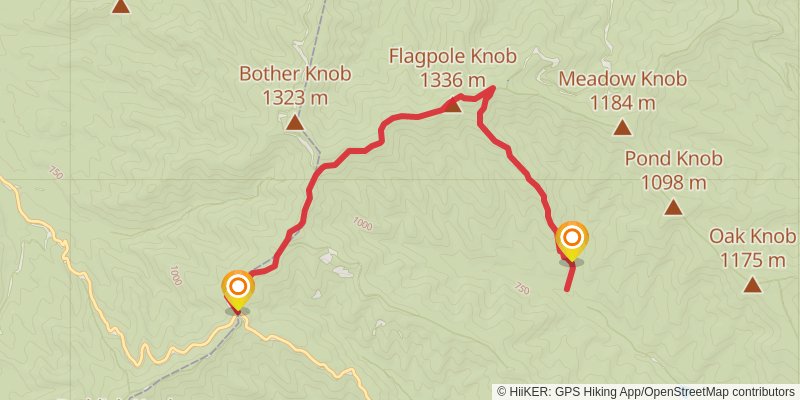 Slate Springs Trail stage 2 Map