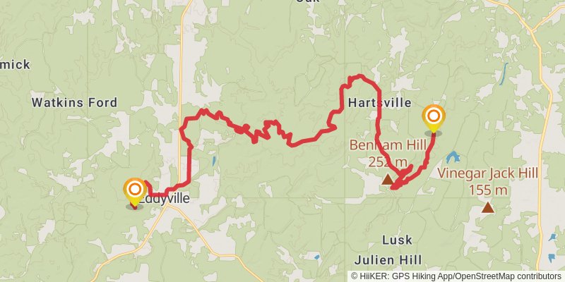 American Discovery Trail - South stage 20 Map