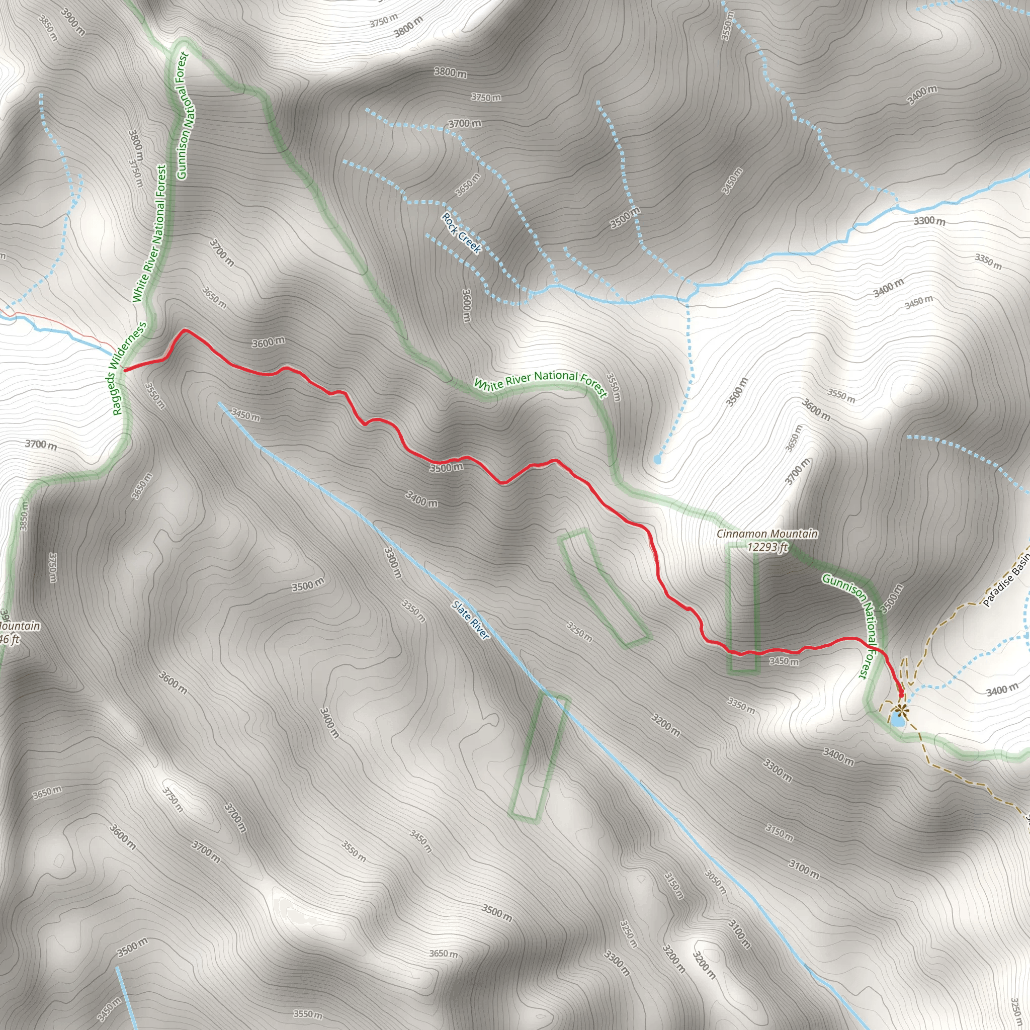 Yule Pass Trail mobile static map