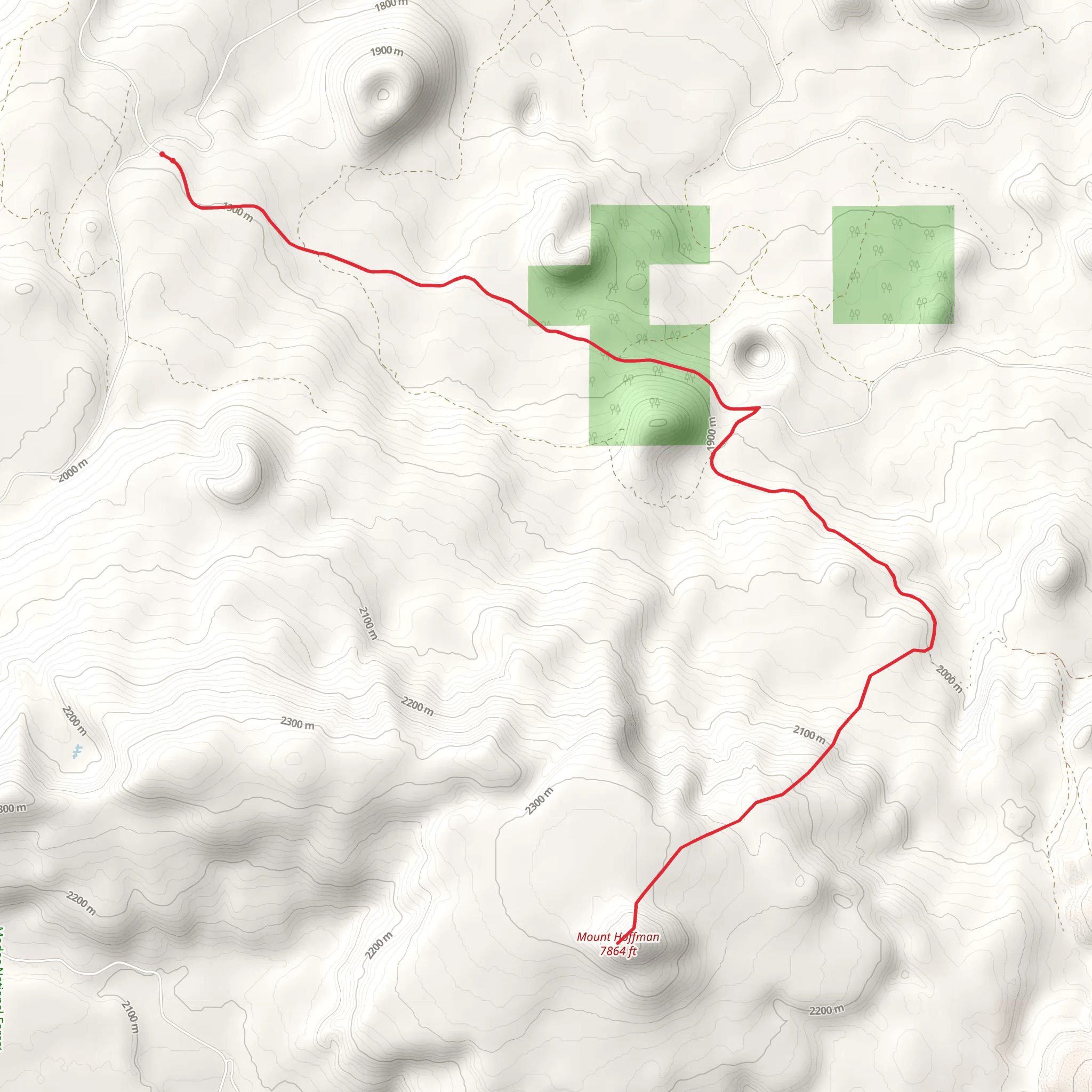Mount Hoffman mobile static map