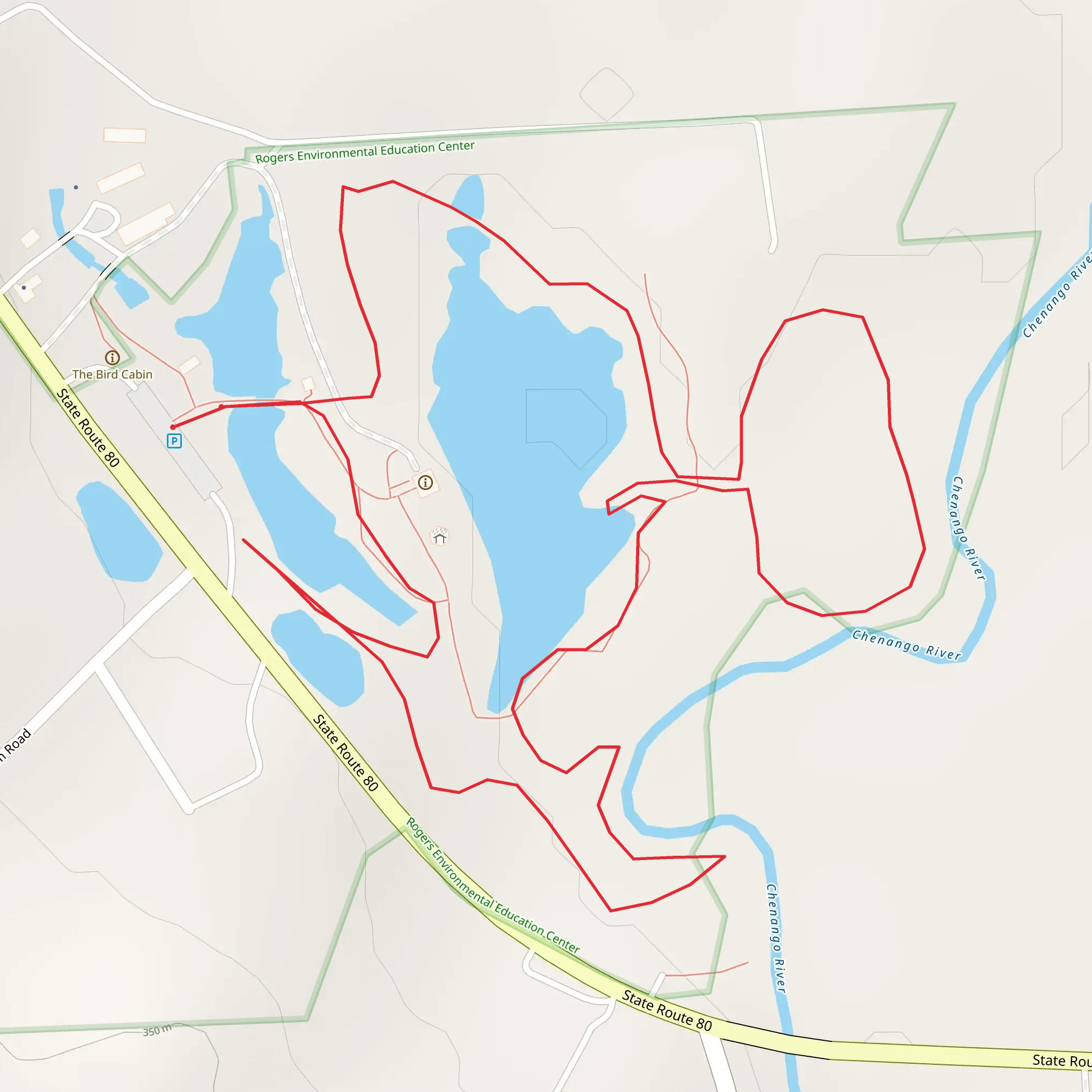 Chenango River and Game Farm Loop mobile static map