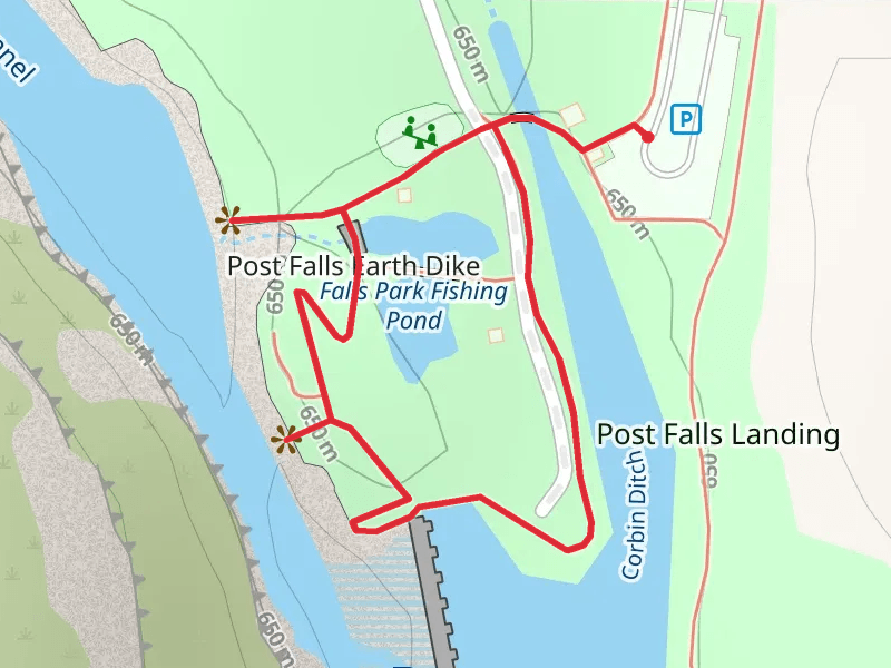 Falls Park Fishing Pond Loop