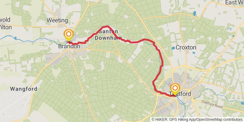 Iceni Way stage 2 Map