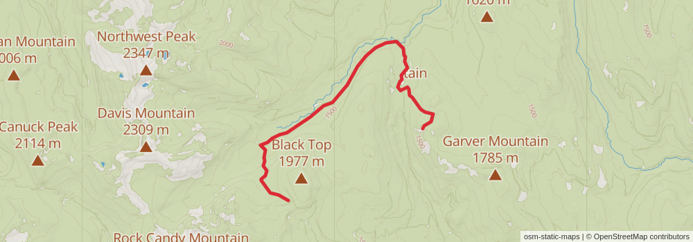 American Perimeter Trail - Rocky Mountains Primary stage 169 Map