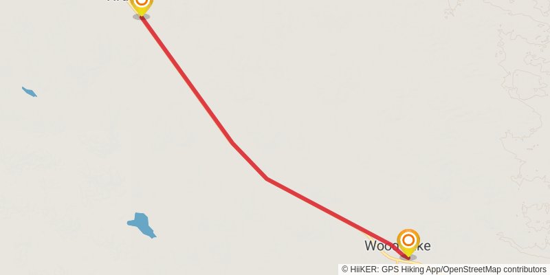 Cowboy Trail stage 12 Map