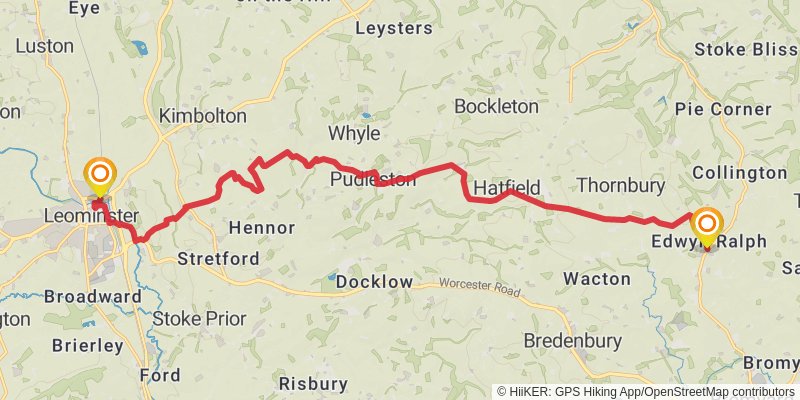 Herefordshire Trail stage 11 Map