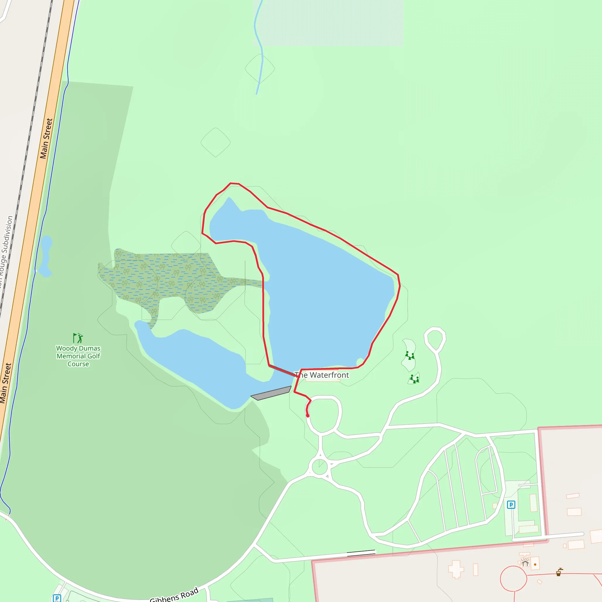 Greenwood Community Park Loop mobile static map