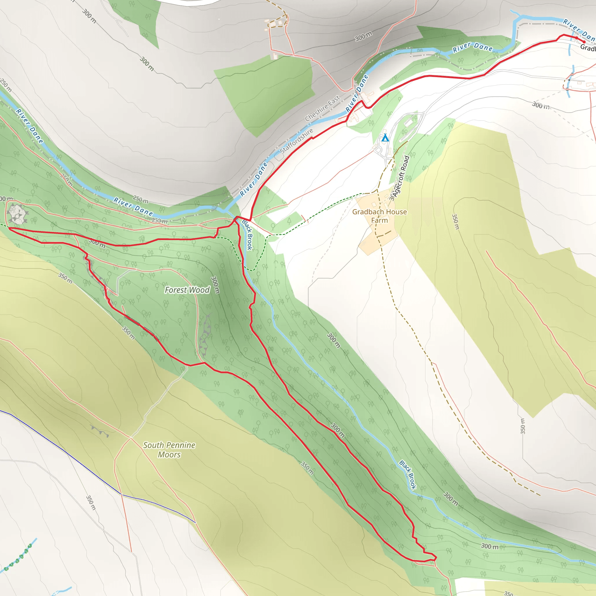 Lud's Church Loop mobile static map