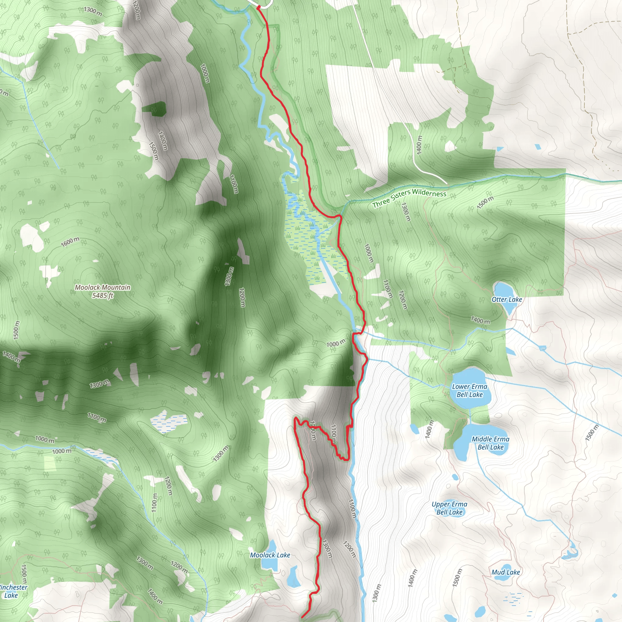 Shale Ridge Trail mobile static map