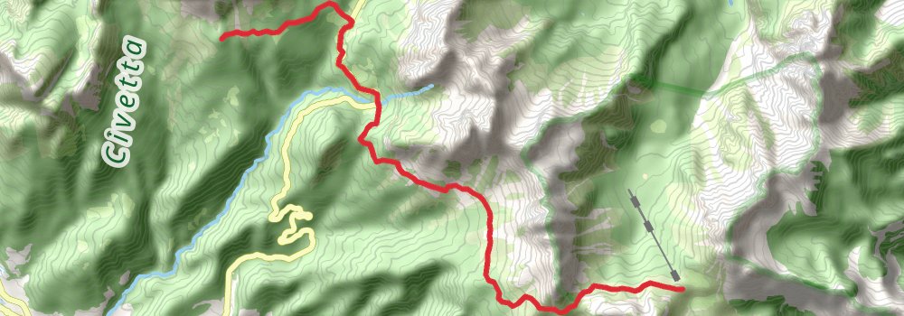 Alta Via 1 stage 9 Map