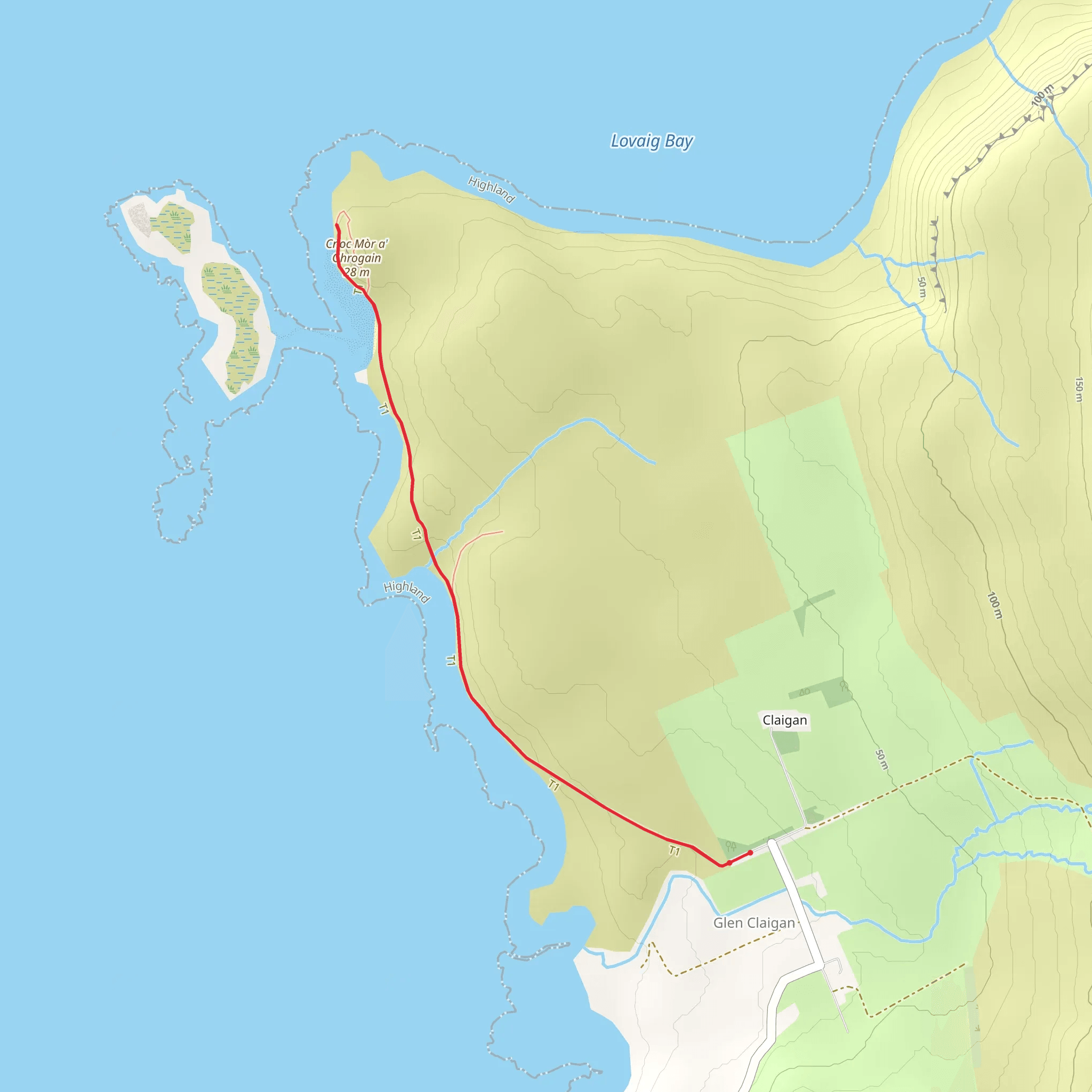 Coral Beach Walk mobile static map