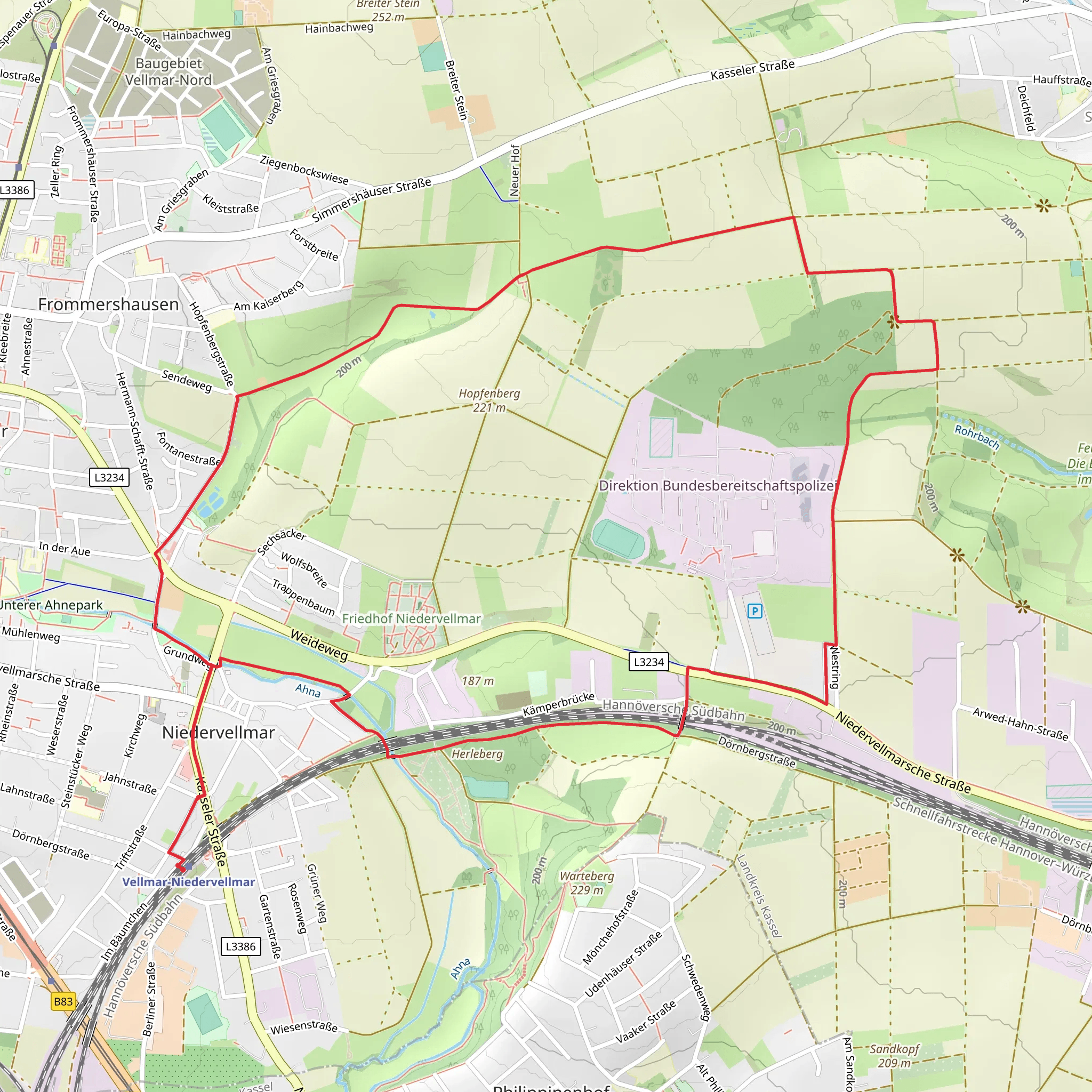 Vellmar Loop mobile static map