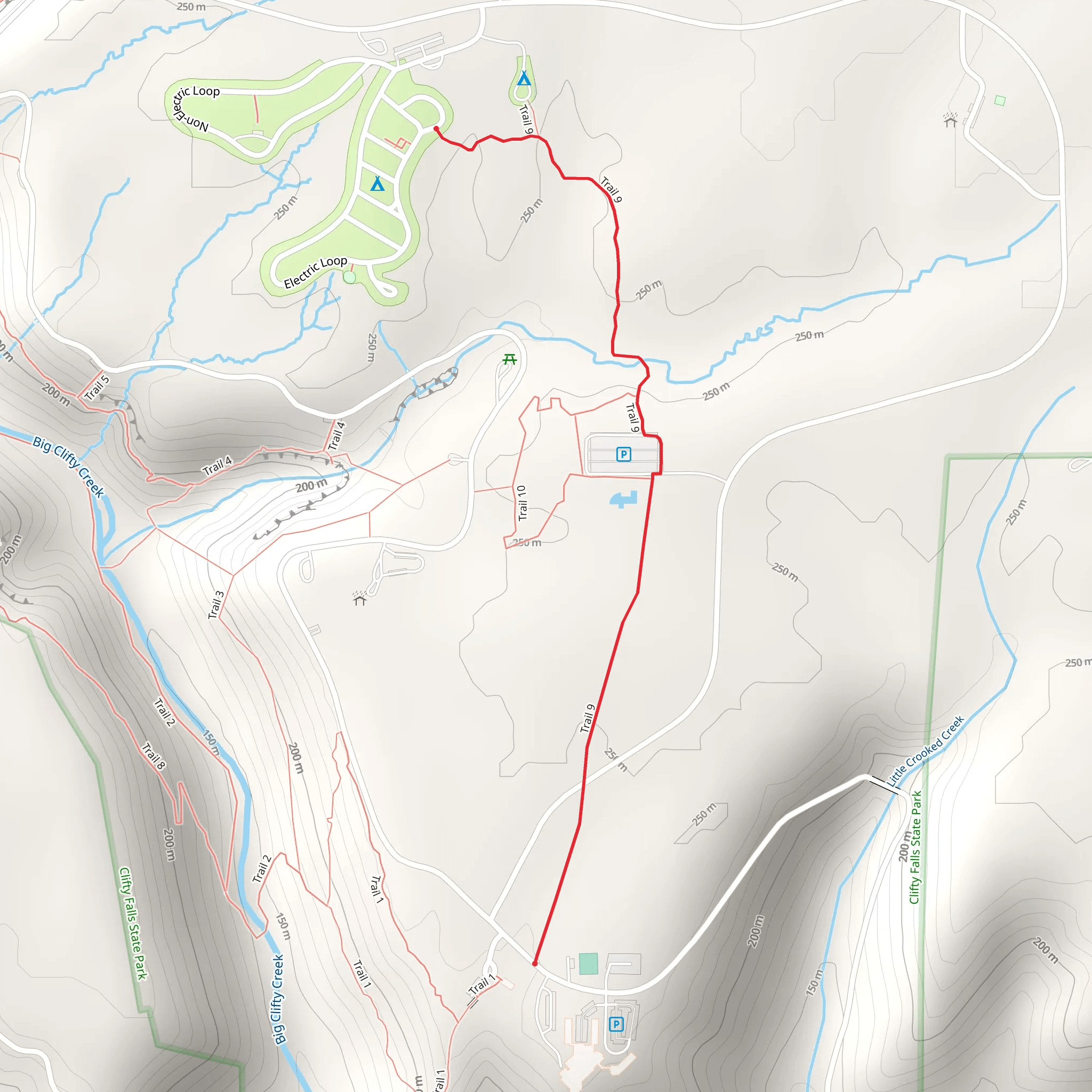 Trail 9 and ADT mobile static map