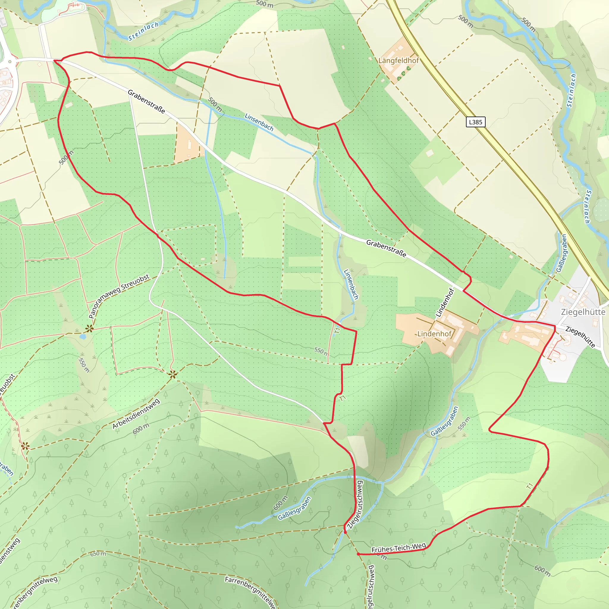 Auchtert Loop via Mossinger Leisawegle mobile static map
