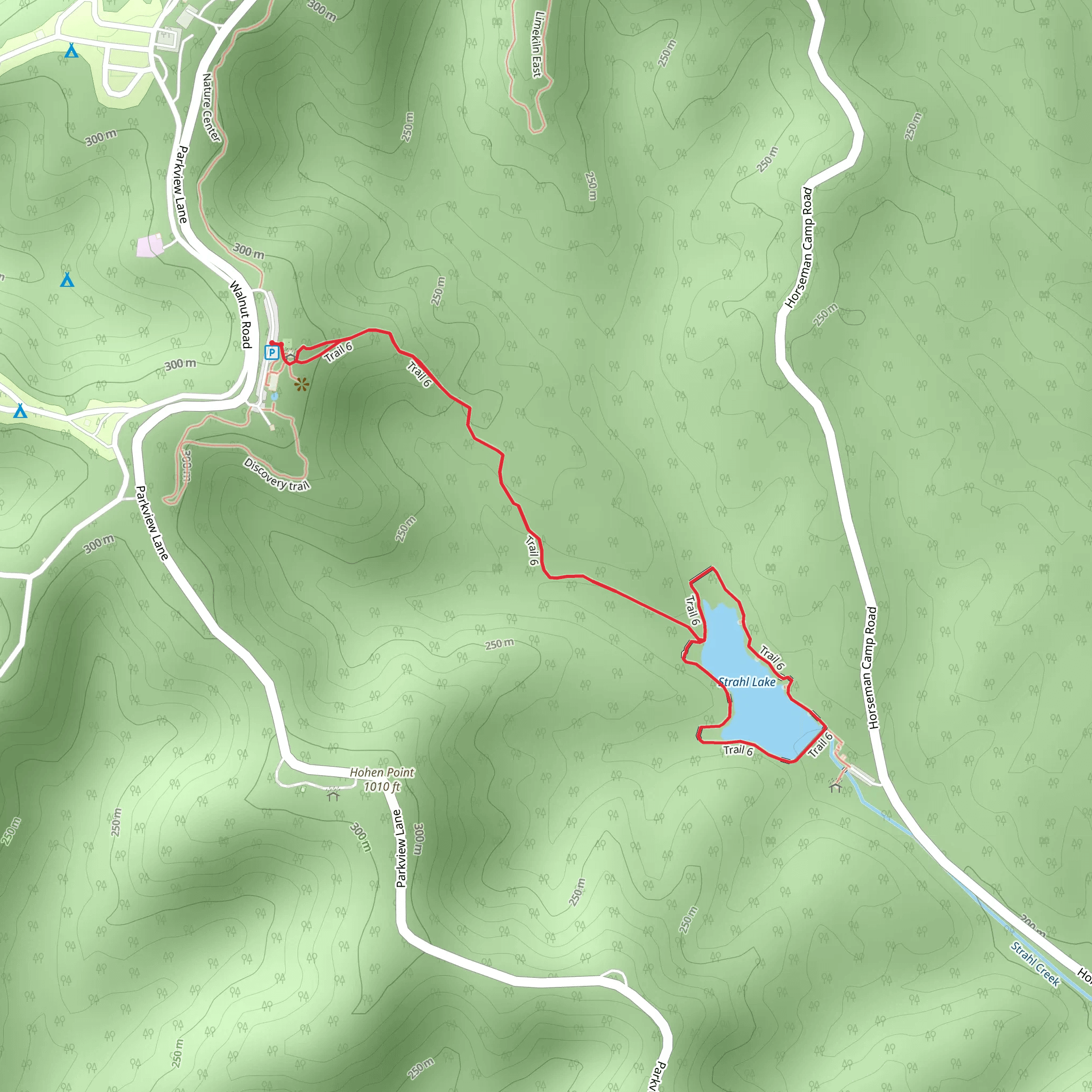 Strahl Lake Loop Trail mobile static map