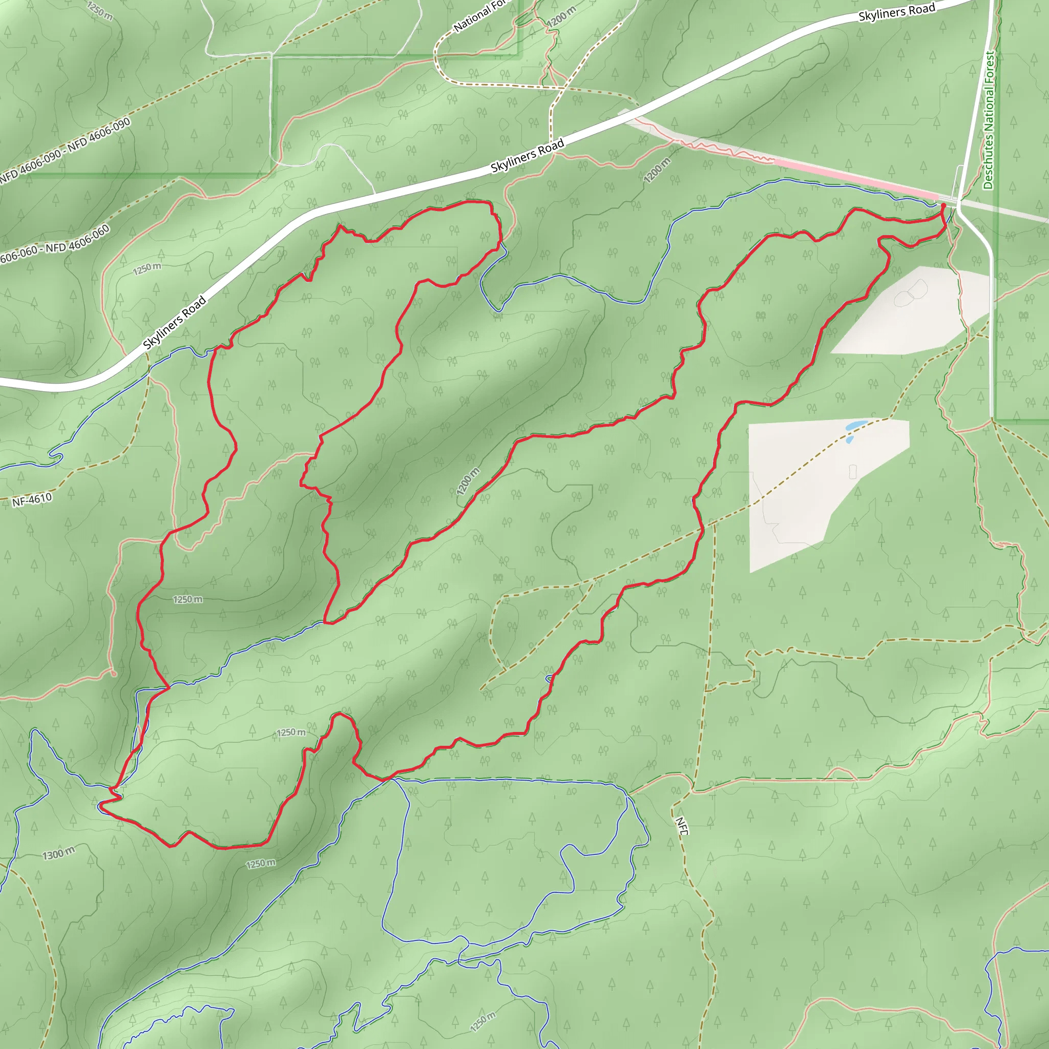 Phil's, KGB and Kent's Loop Trail mobile static map
