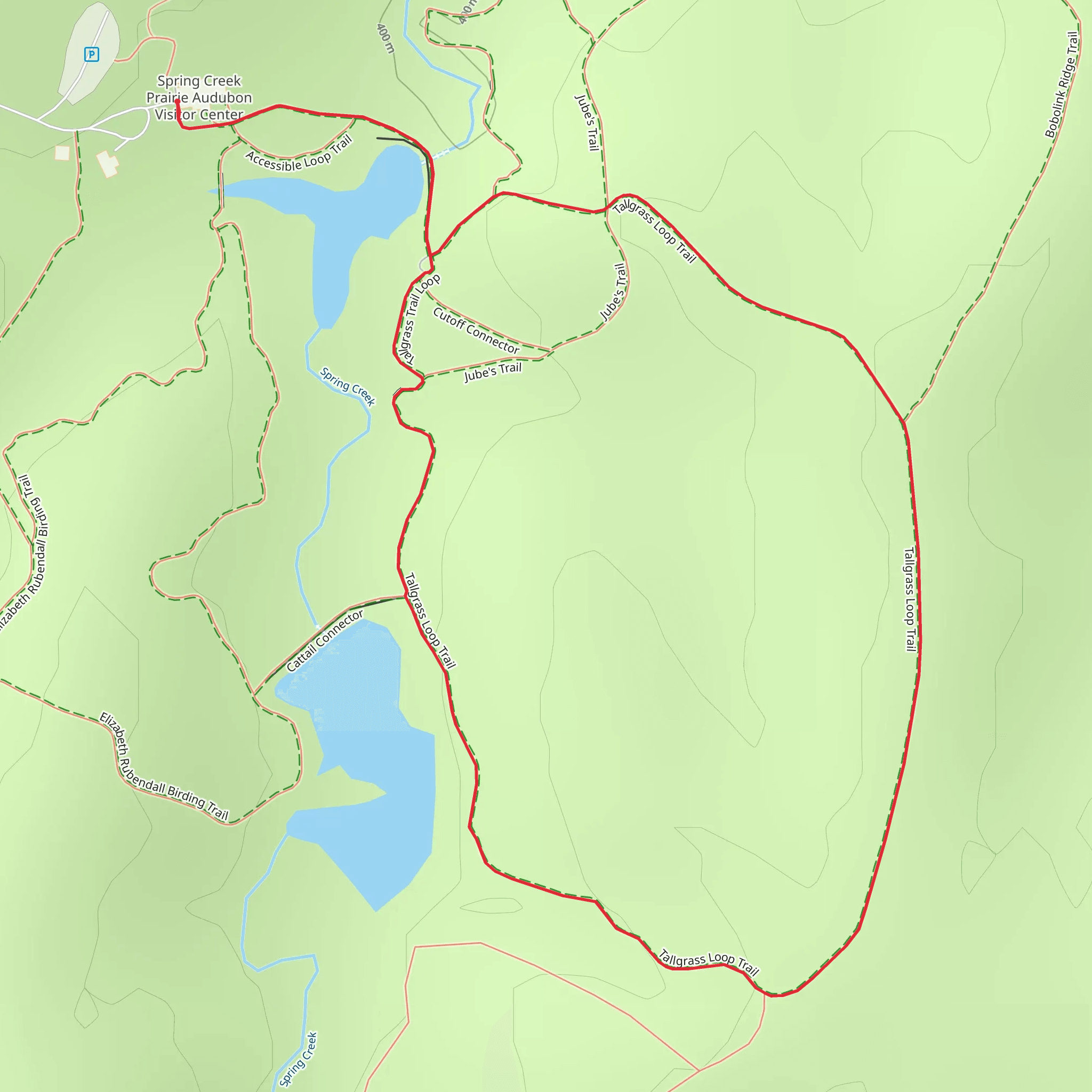 Prairie Loop Trail mobile static map