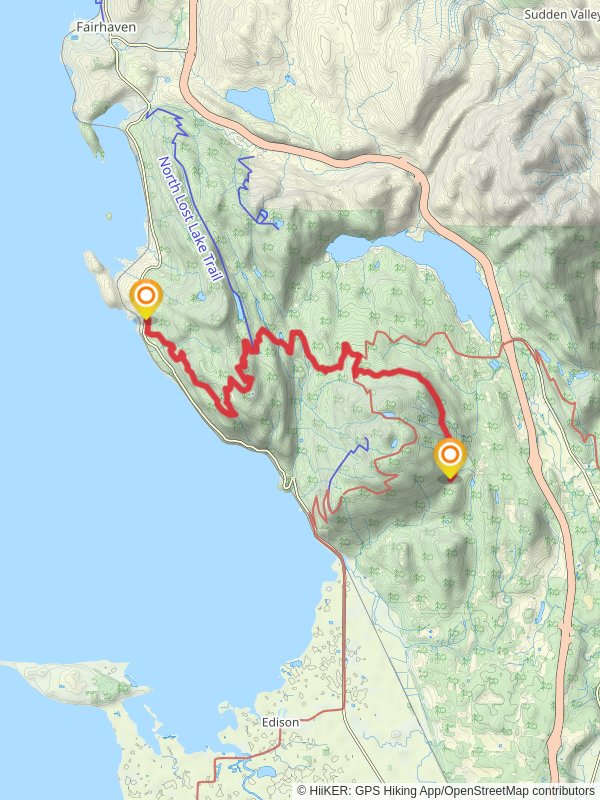 South Summit Trail to Wildcat Cove