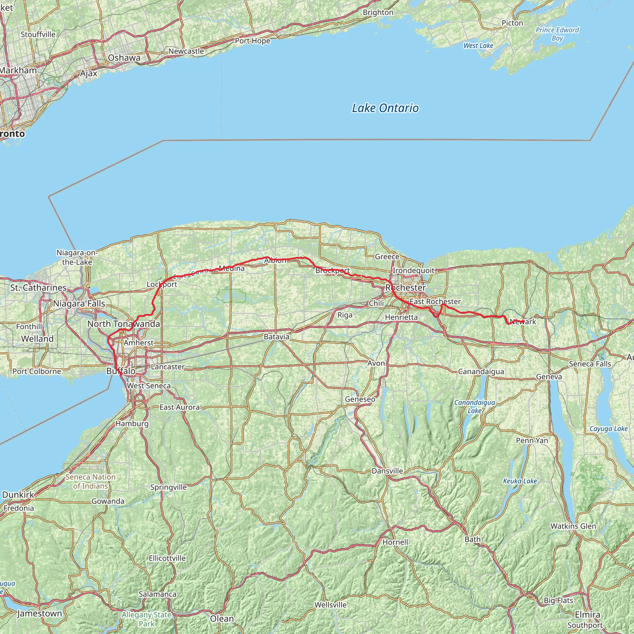 Erie Canal Heritage Trail mobile static map