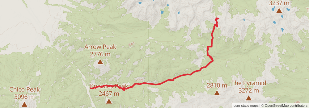 American Perimeter Trail - Rocky Mountains Primary stage 71 Map