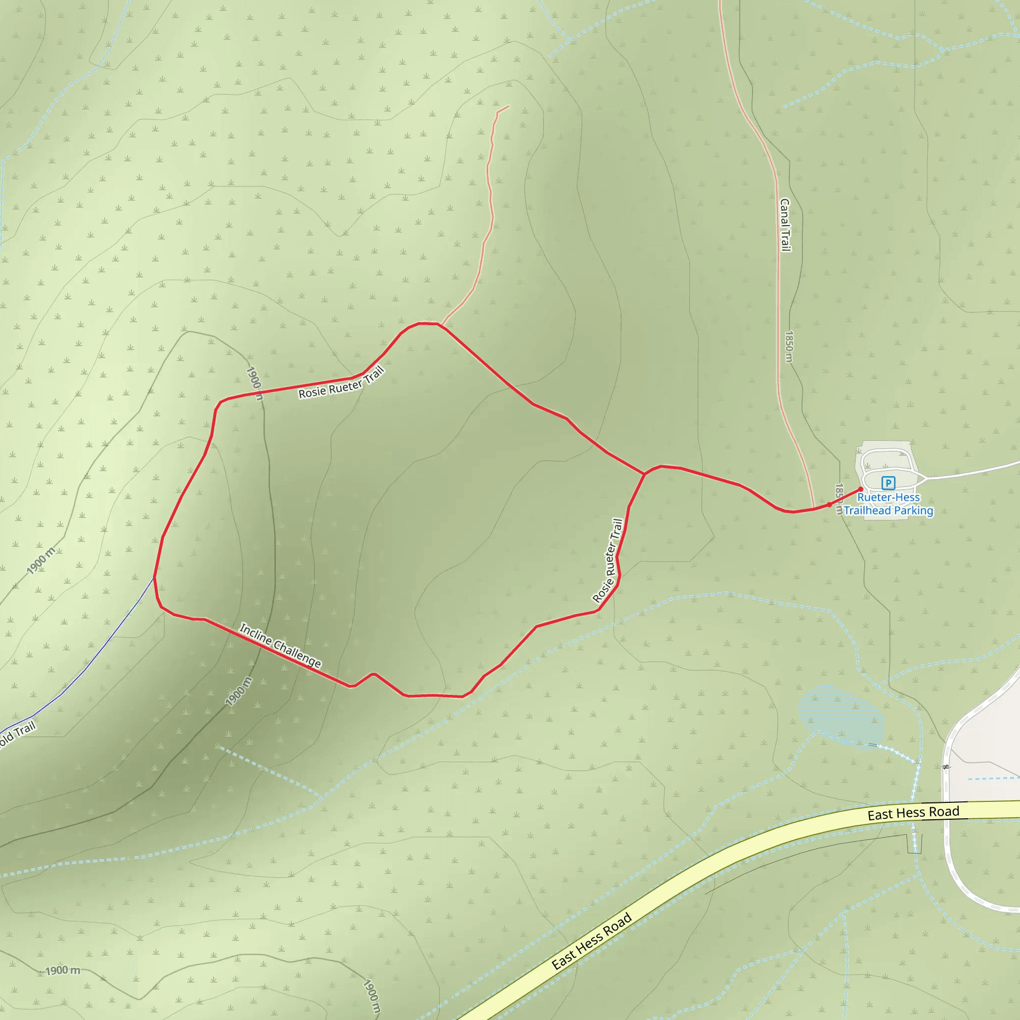 Rosie Rueter Loop Trail mobile static map