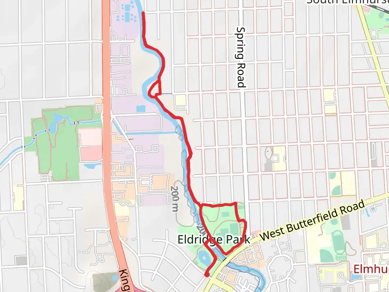 Salt Creek Greenway Trail and Eldridge Park Loop