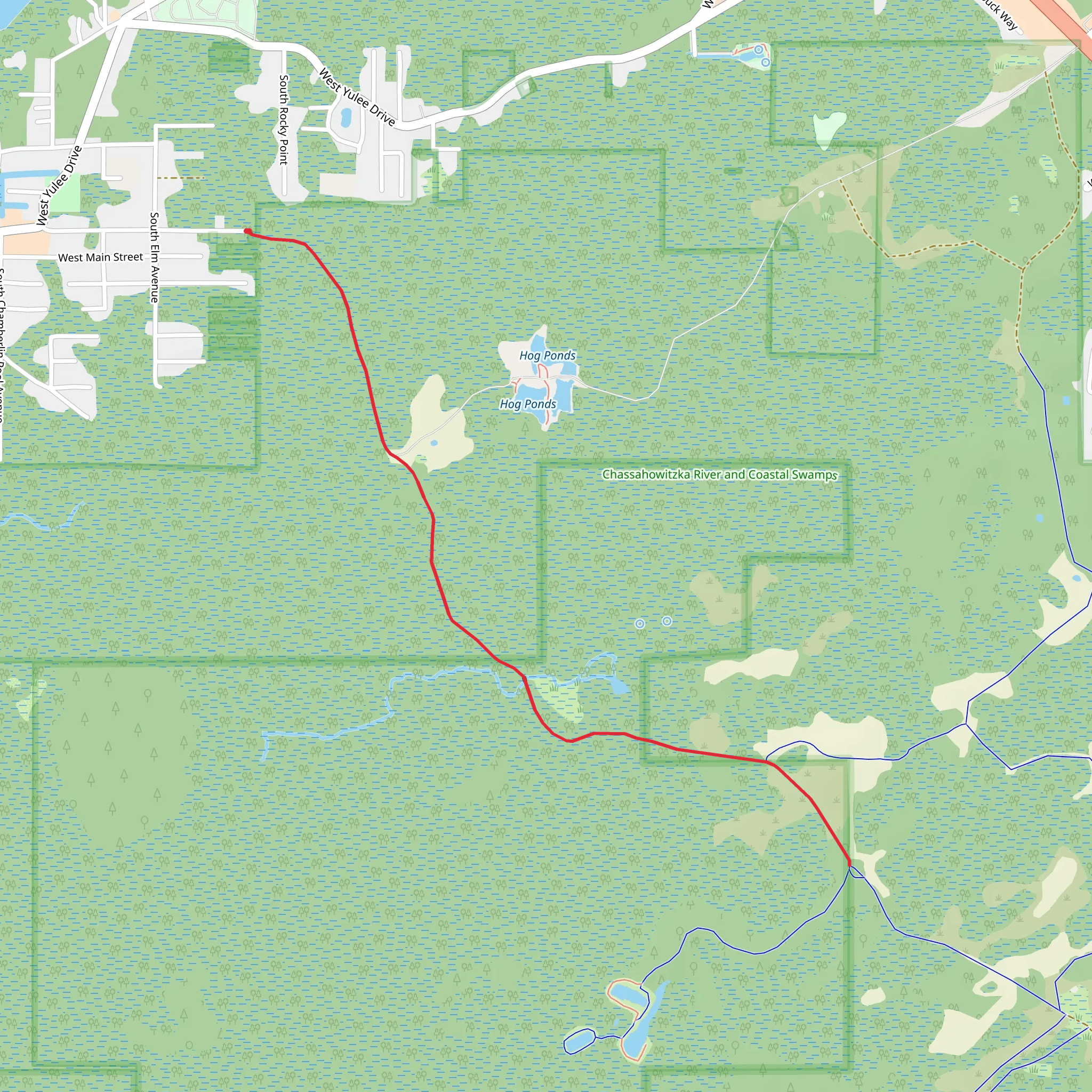 West Central Street mobile static map