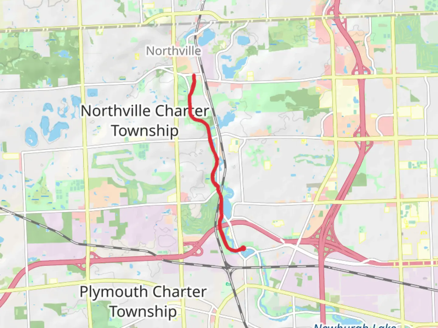 An image depicting the trail Hines Park Trail - Wilcox Lake and its surrounding area.