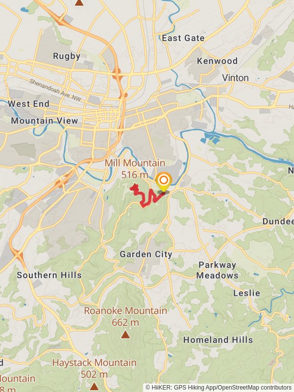 Mill Mountain via Wood Thrush Trail