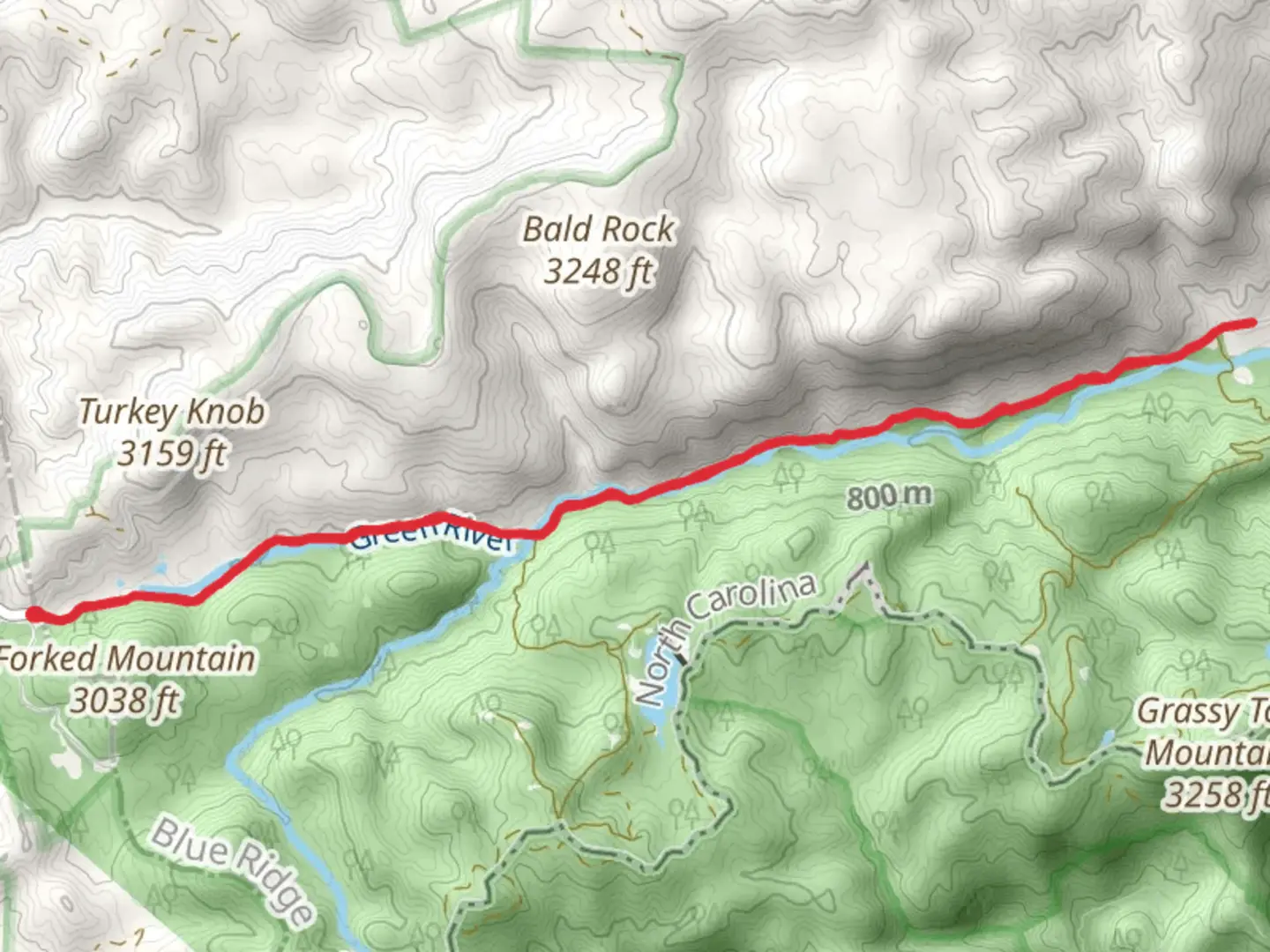 An image depicting the trail Green River Road and its surrounding area.