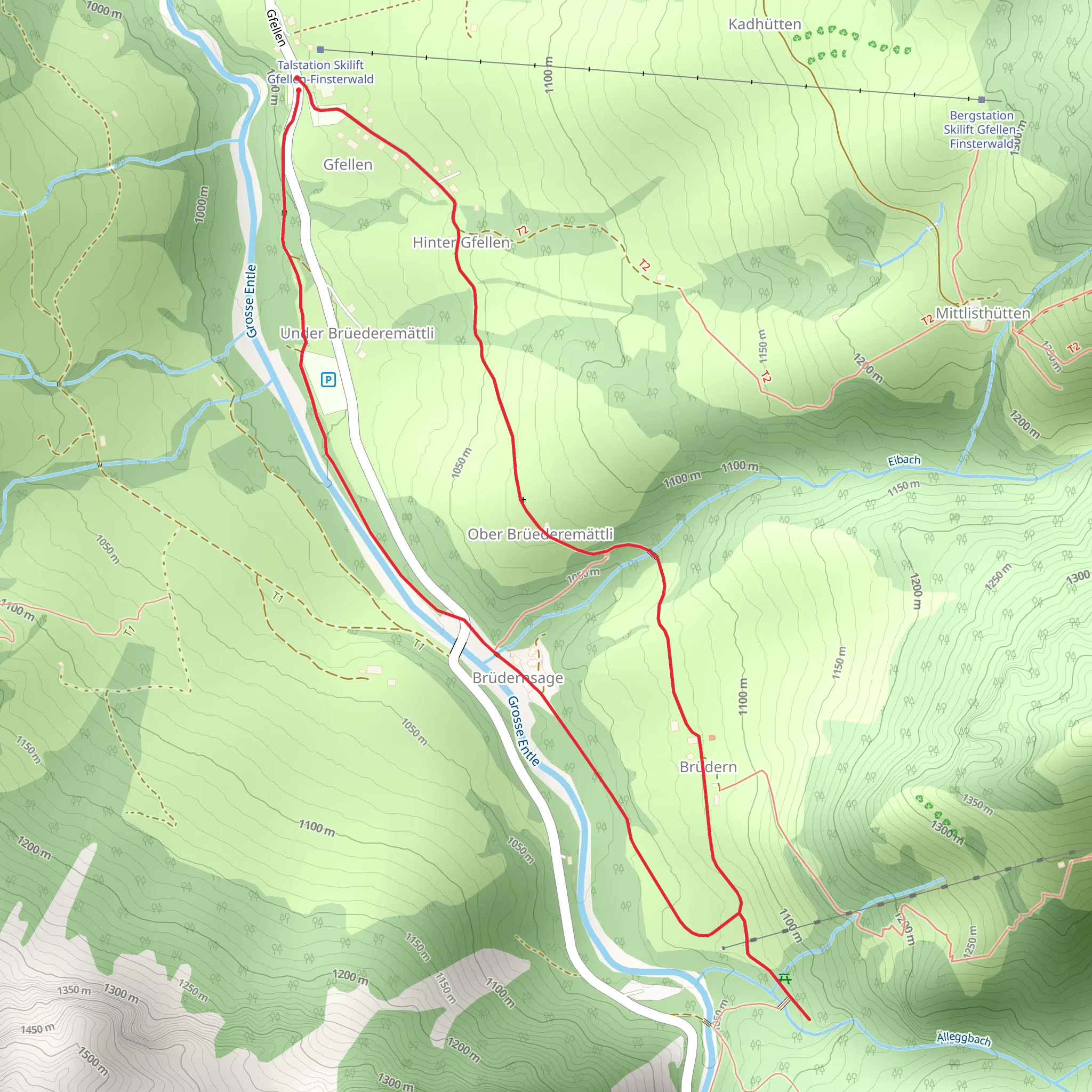 Eremitenweg mobile static map