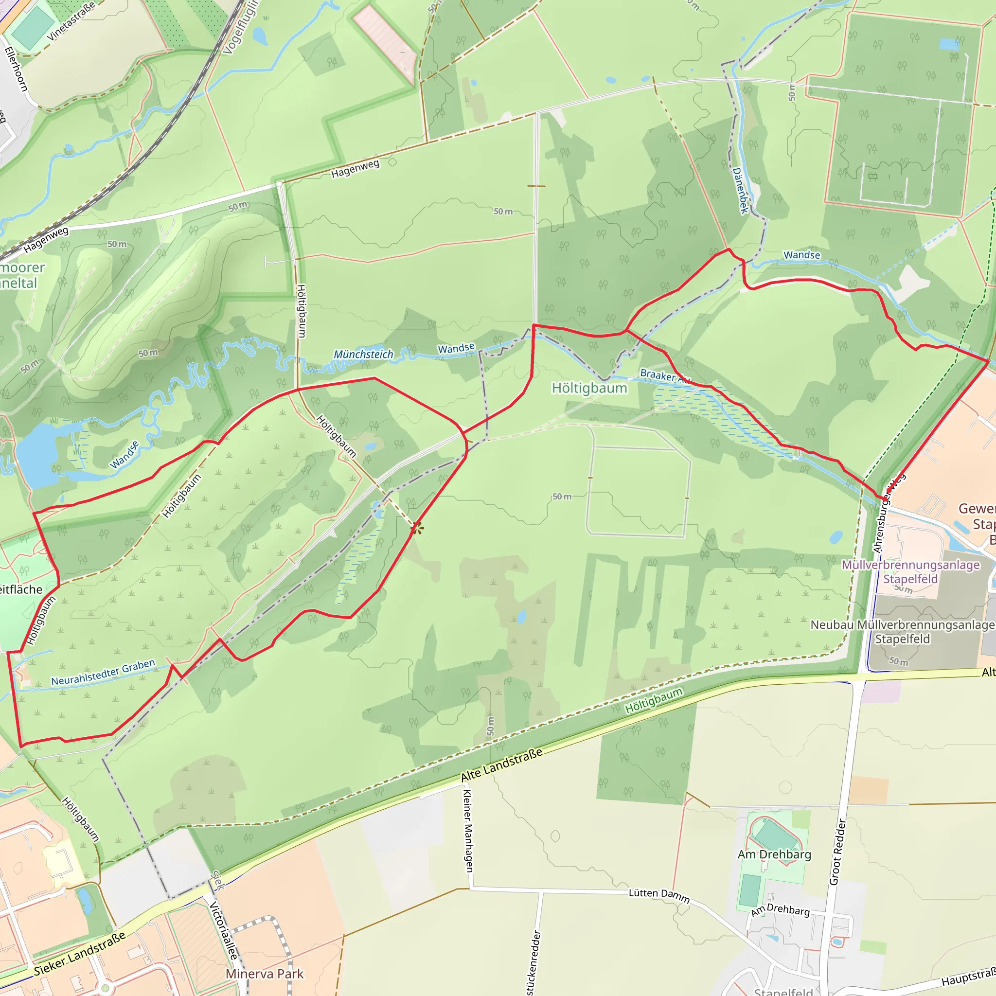 Höltigbaum Loop mobile static map