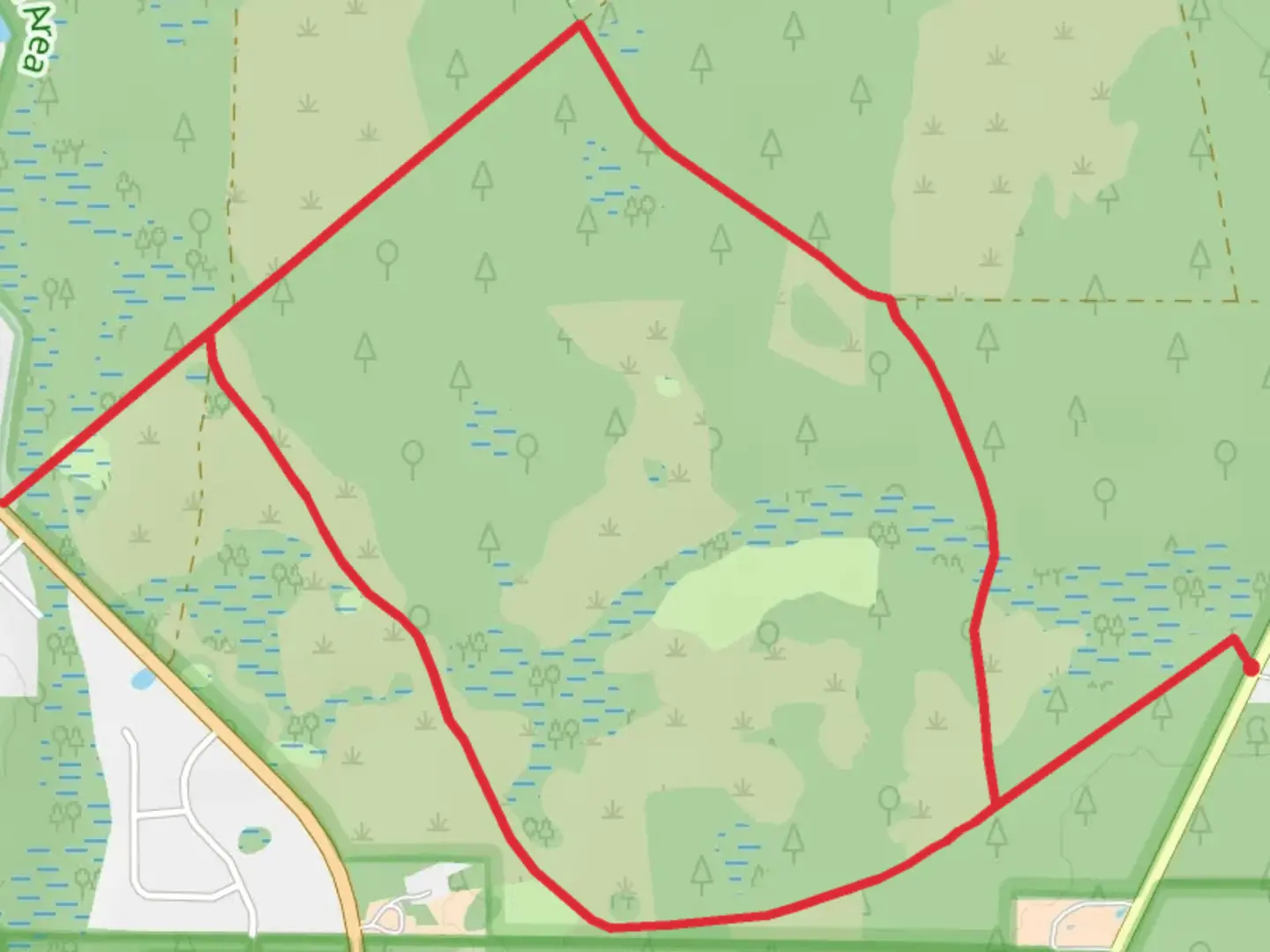 An image depicting the trail White Blaze Trail Loop and its surrounding area.