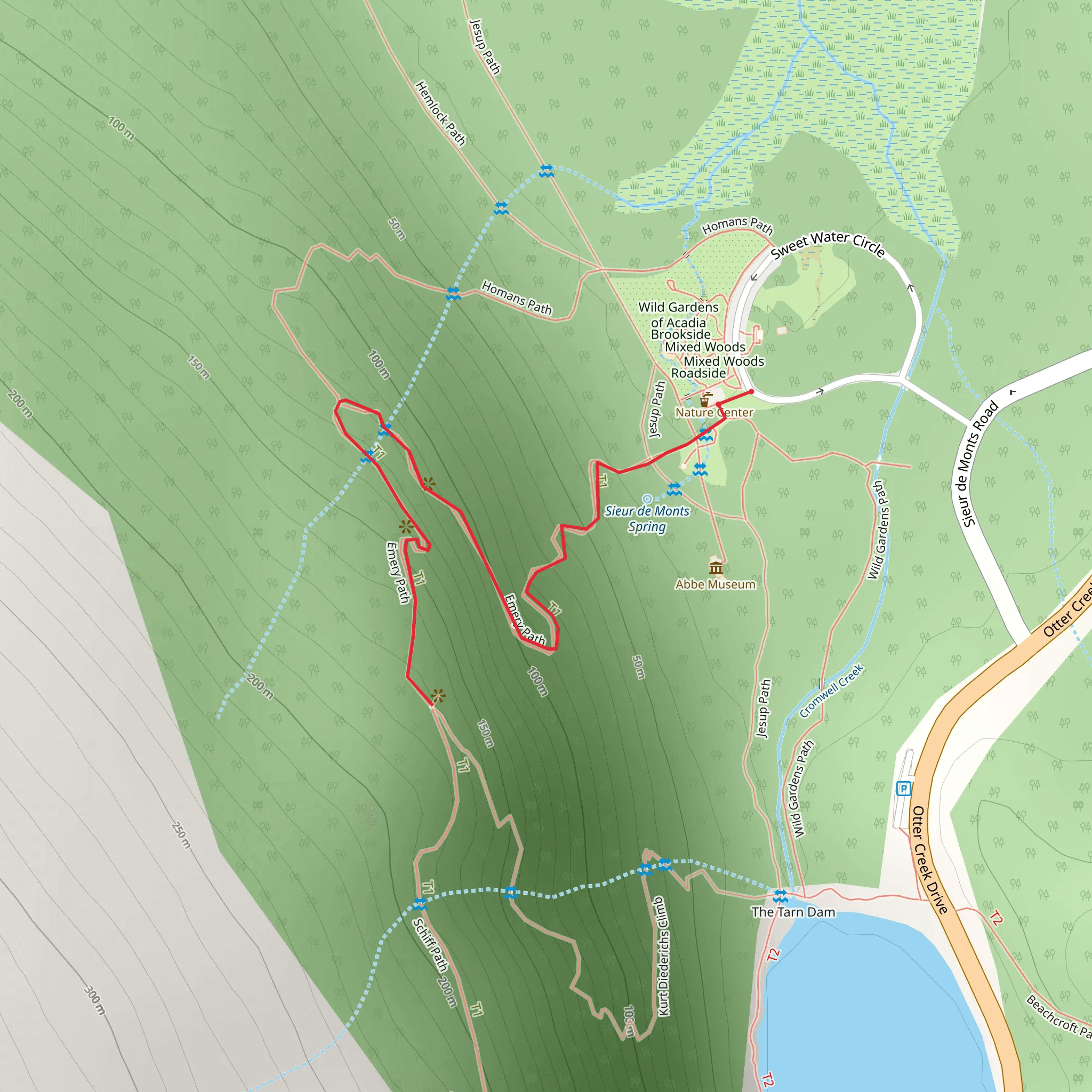 Emery Path Trail mobile static map