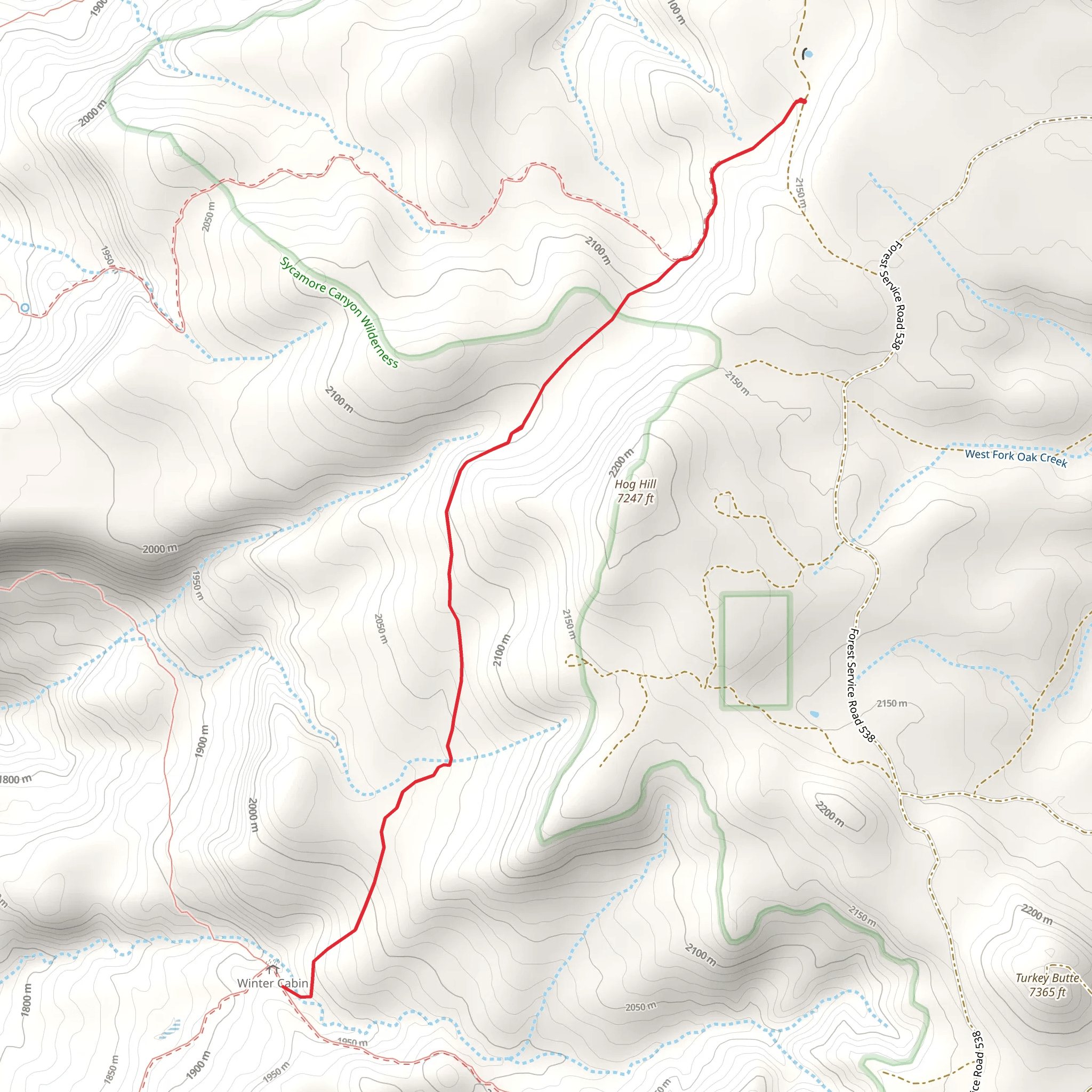 Hog Hill Trail mobile static map