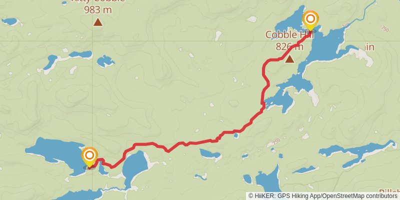 Northville - Placid Trail stage 7 Map