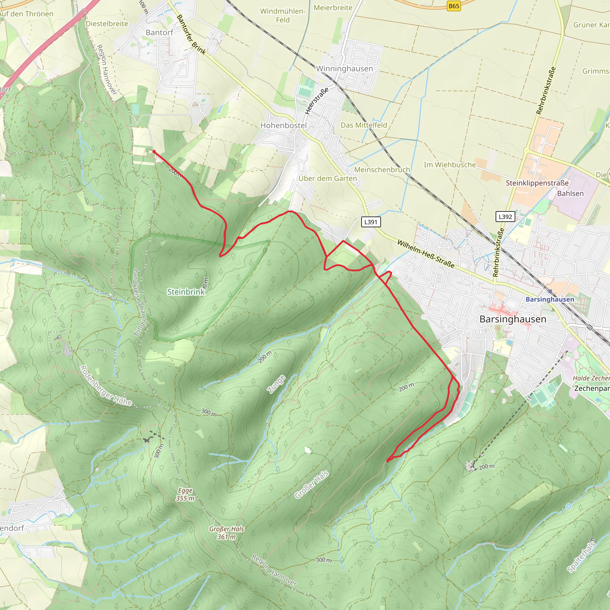 Fuchsbach via Calenberger Weg mobile static map