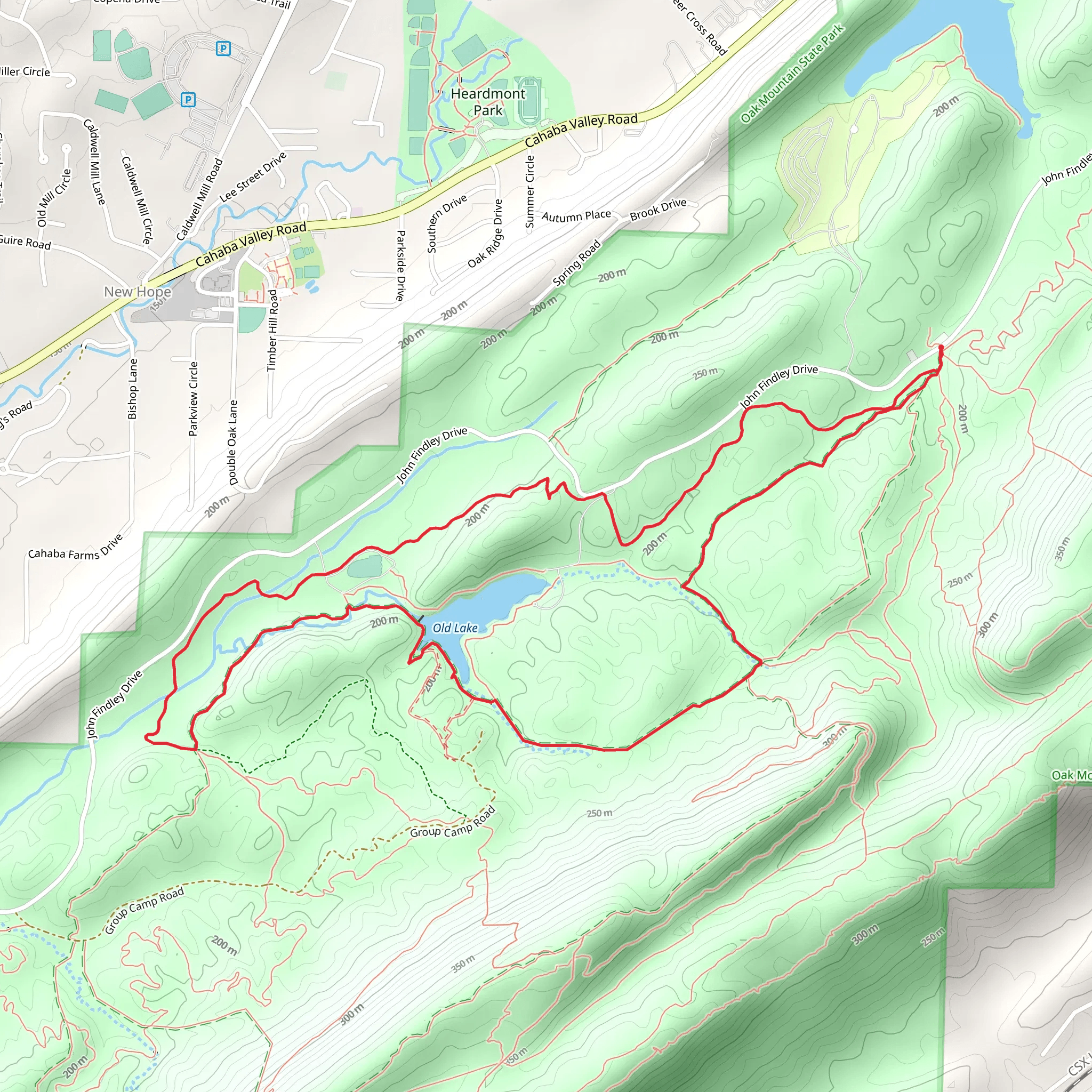 Tranquility Lake via Foothills Trail - Yellow and Cat Dog Snake mobile static map