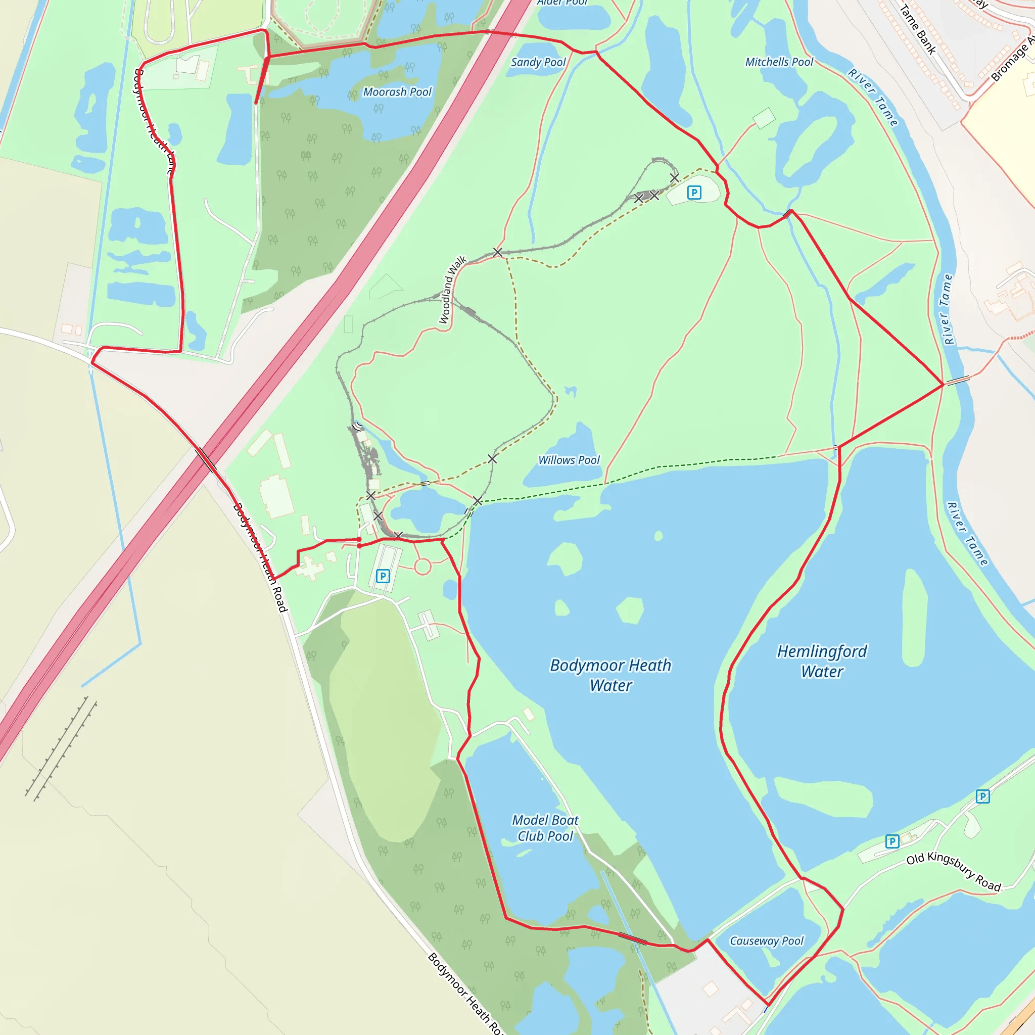 Kingsbury Water Park mobile static map