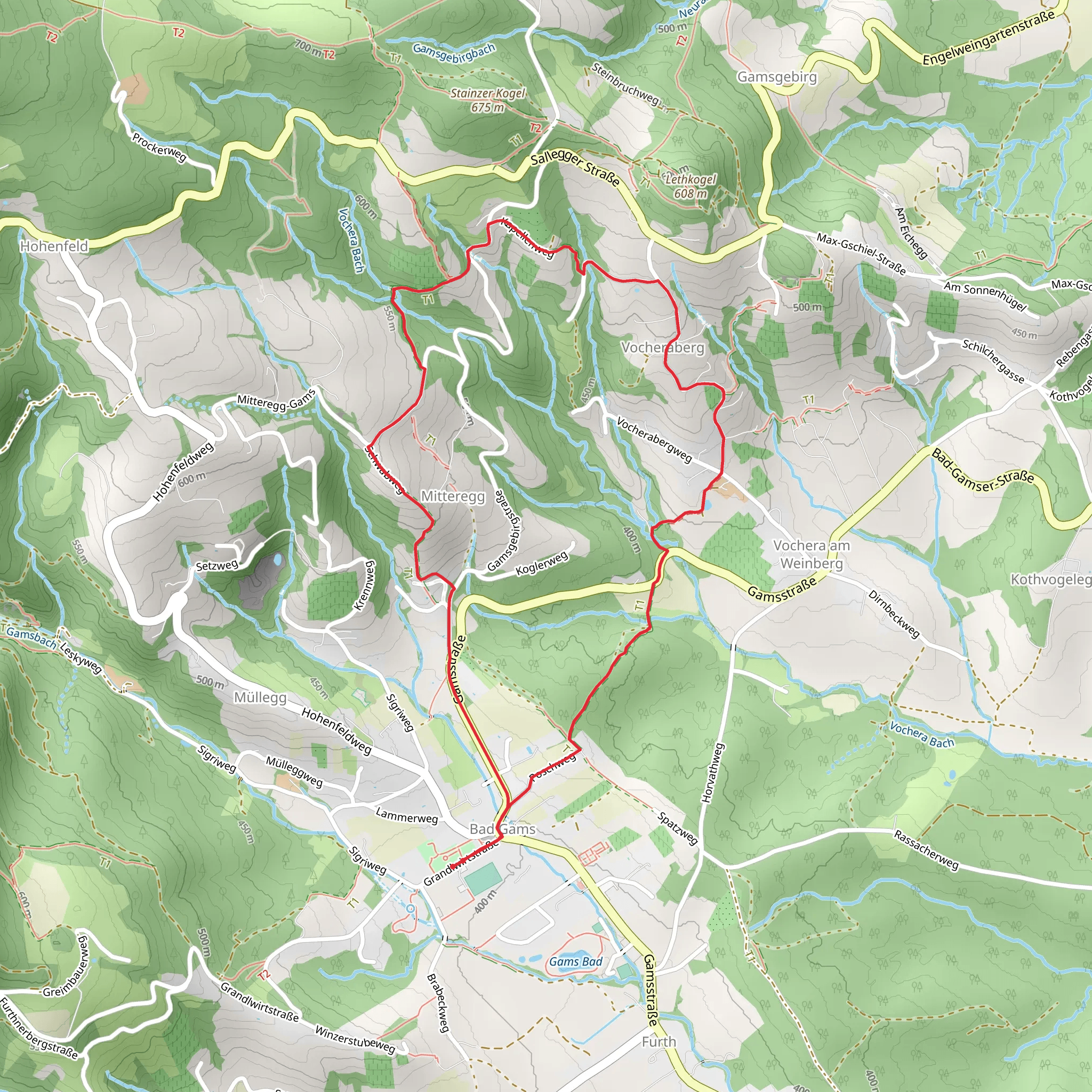 Weinbergweg Vineyard Path mobile static map