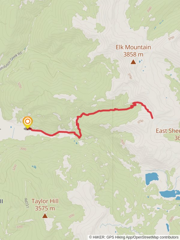 Colorado Trail from East Fork Eagle Road Out and Back