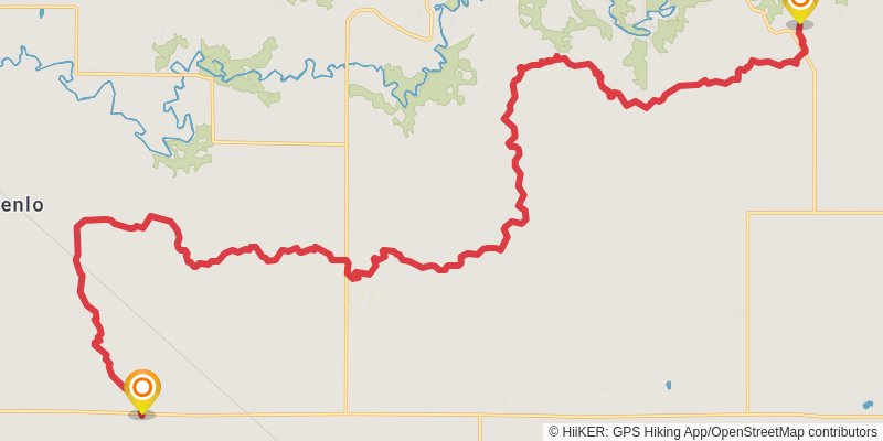 North Country Trail stage 29 Map