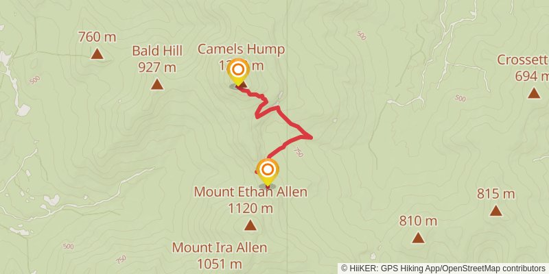 Monroe Skyline Trail alt 1 Map