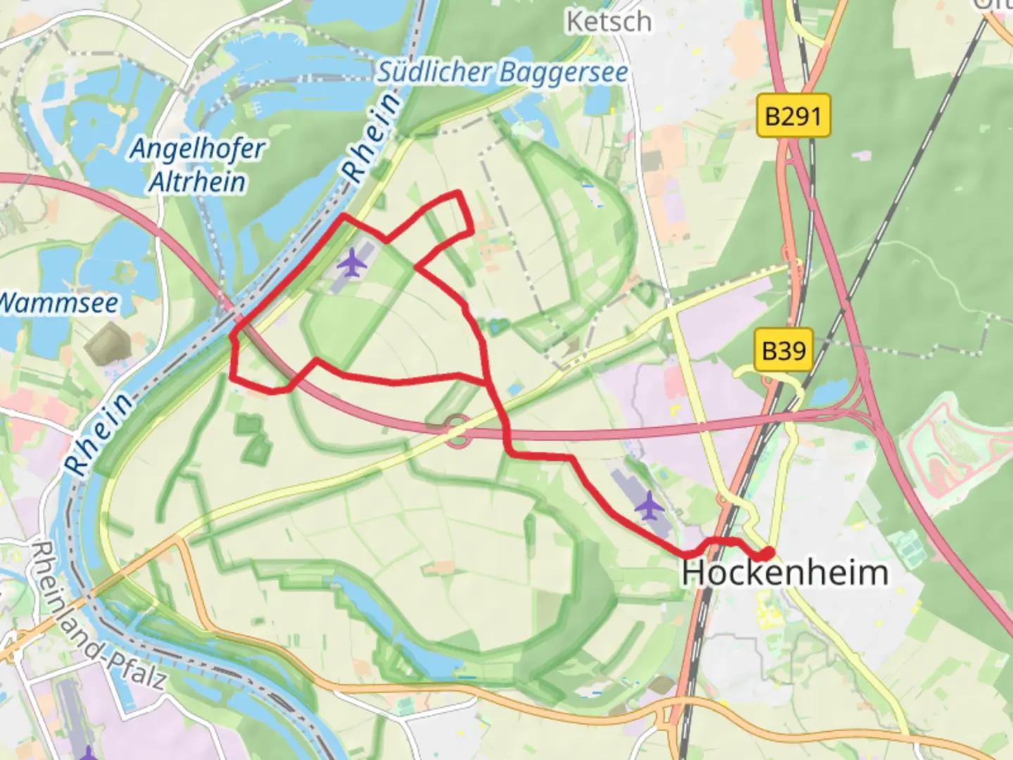 An image depicting the trail Herrenteich Loop and its surrounding area.