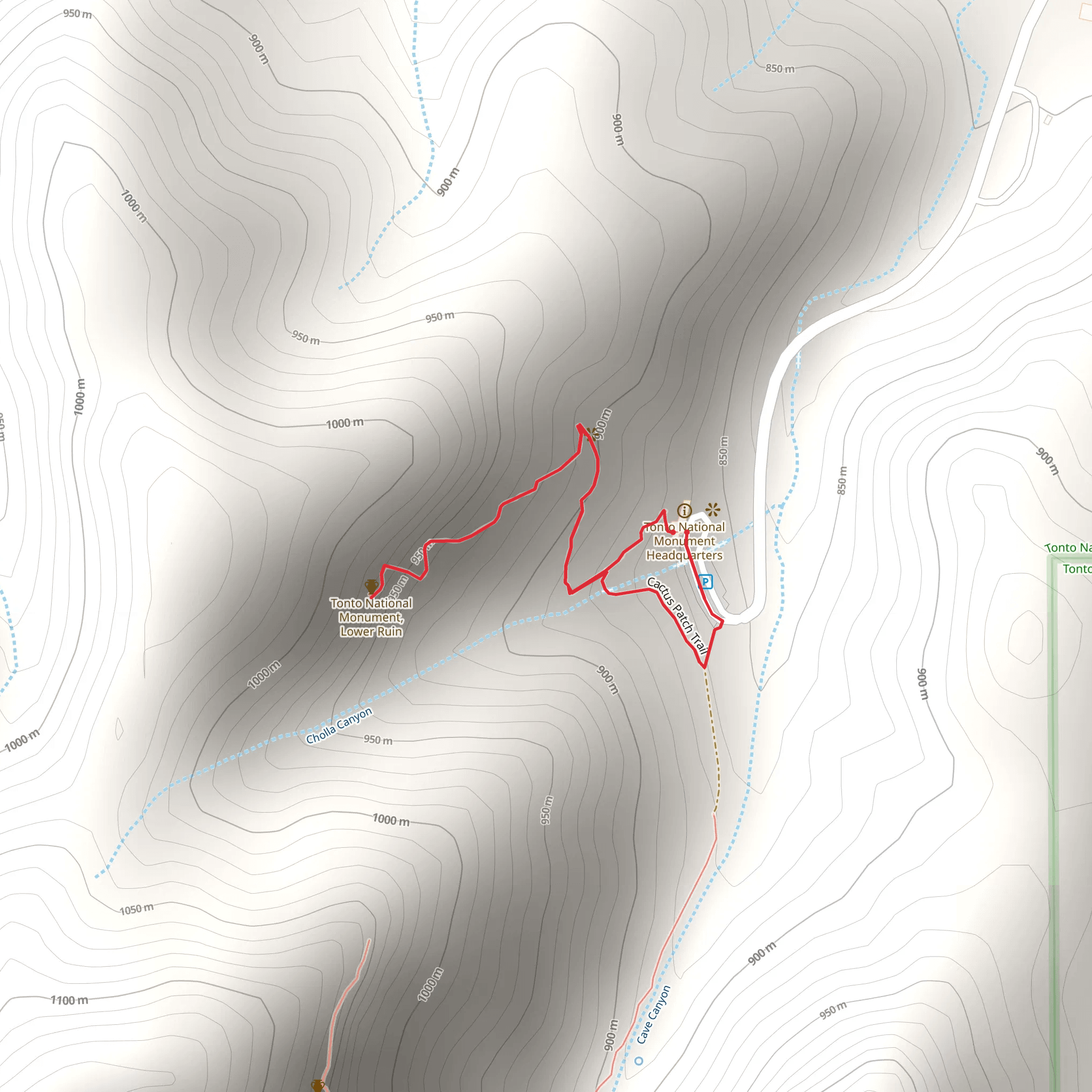 Cactus Patch Trail mobile static map