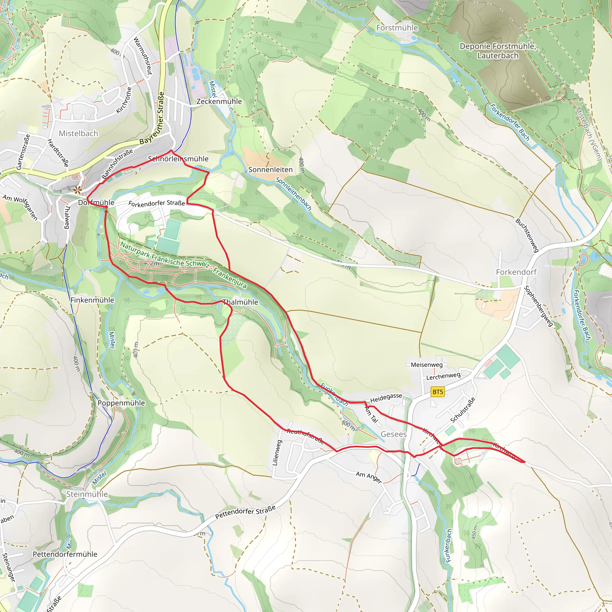 Mistelbach Romantikweg mobile static map