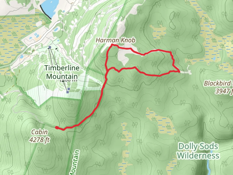 Harman Trail and Blackbird Knob Loop Trail